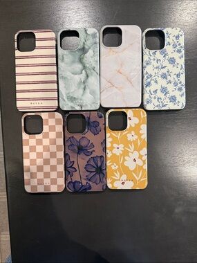 Burga Floral & Pattern Phone Case - Mustard Yellow (and Assorted Styles)